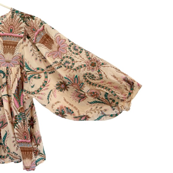 MILLE charlie top in Versailles print | block print | boho - Picture 6 of 7